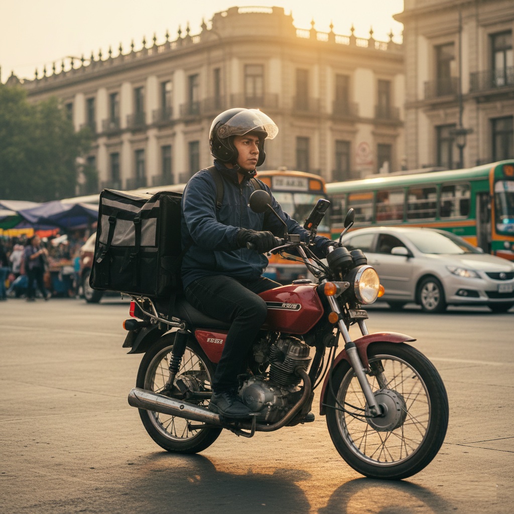 Motocicleta con rastreo GPS